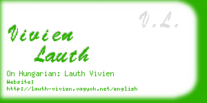 vivien lauth business card